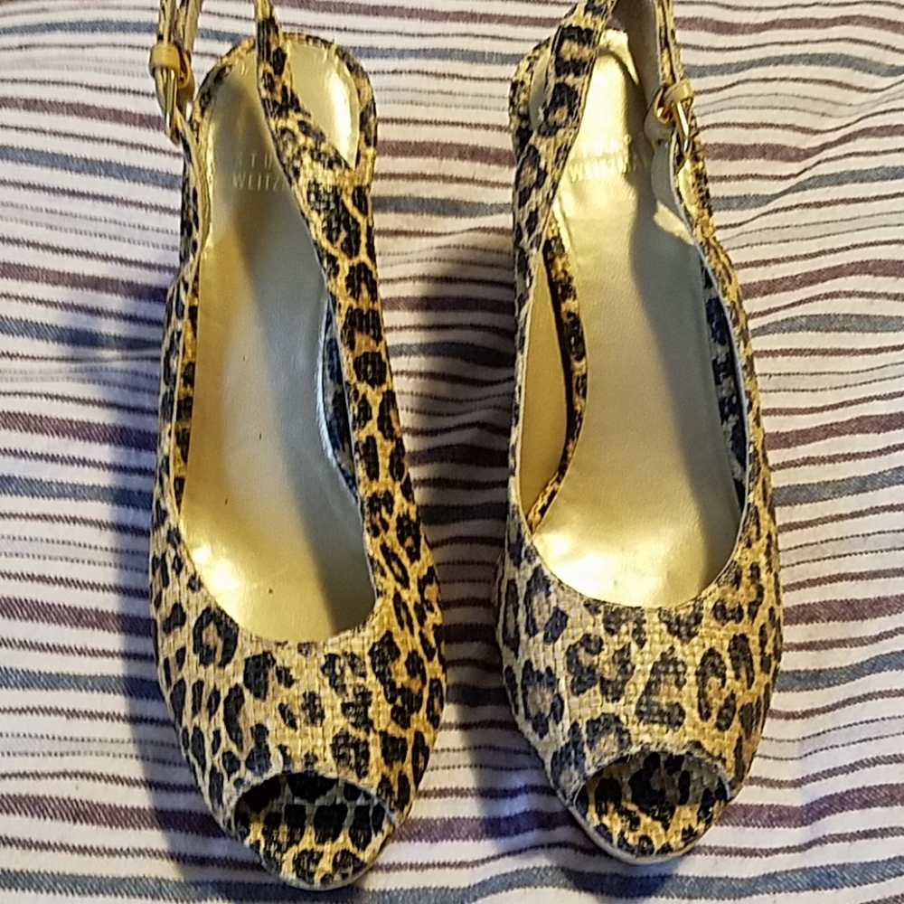 NWOT leopard wedge by Stuart Weitzman
